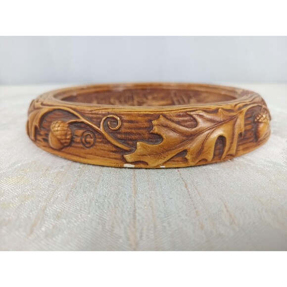 Orn A Craft Vintage Chalkware Deer Buck And Doe With Glass Dome Shelf/Desk Decor - Picture 4 of 10